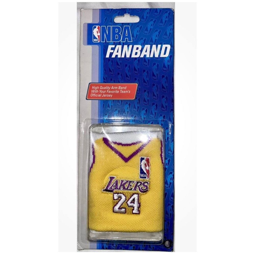 Kobe Bryant Fanband Armband WristBand Lakers Official NBA Licensed Merchandise